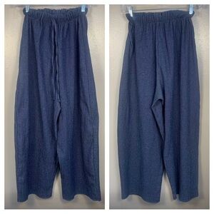 ZARA High Waisted Bloomer Super Wide Leg Pull On Pants Drawstring